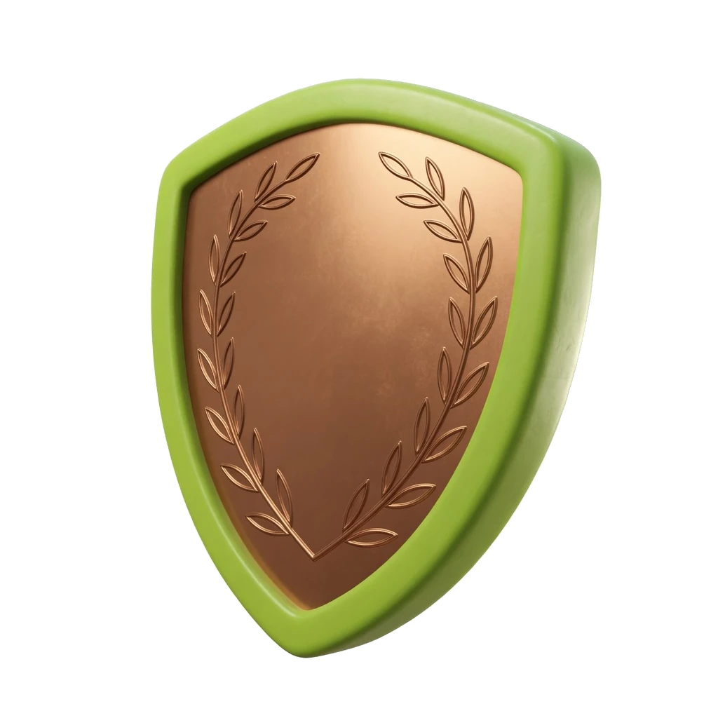Bronze rank shield