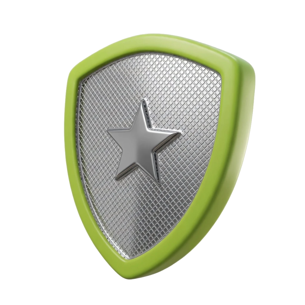Silver rank shield